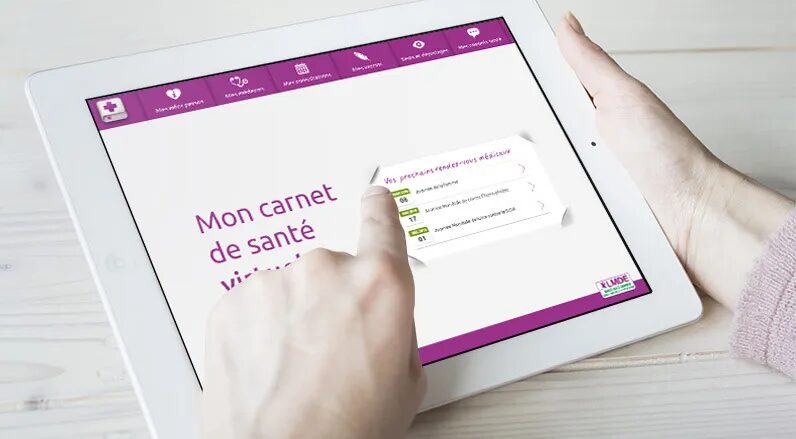 Conception application tablette LMDE - carnet de santé virtuel étudiant infos personnelles médecins consultations par cubedesigners