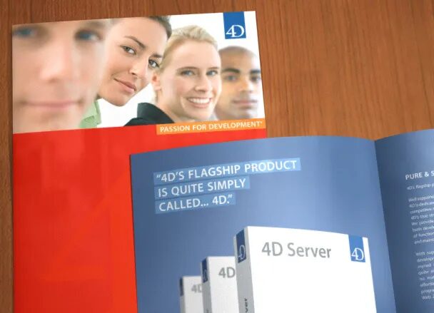 Brochure 4D Server avec présentation produit corporate