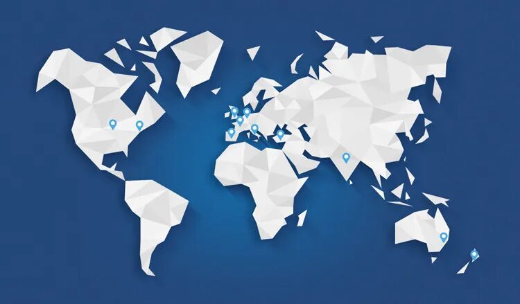 Création carte monde interactive présence internationale Mirakl par cubedesigners