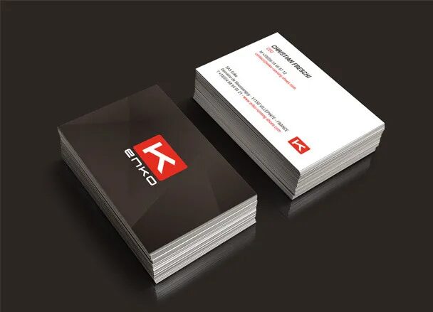 Création cartes de visite ENKO par cubedesigners