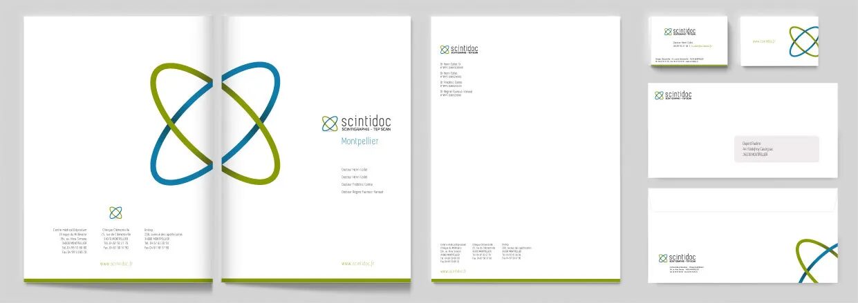 Création charte graphique et identité visuelle Scintidoc par cubedesigners
