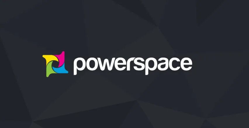 Création logo Powerspace par cubedesigners