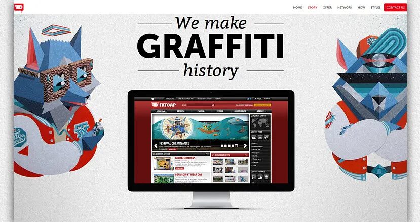 cubedesigners – Création du site FATCAP | Agence Web & Design Créatif