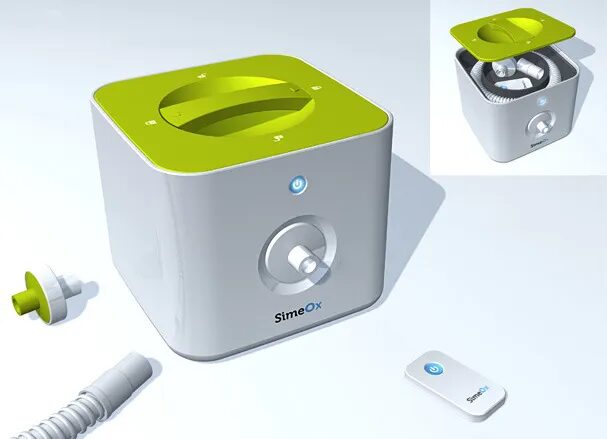 Création design produit Simeox désencombrement bronchique PhysioAssist par cubedesigners