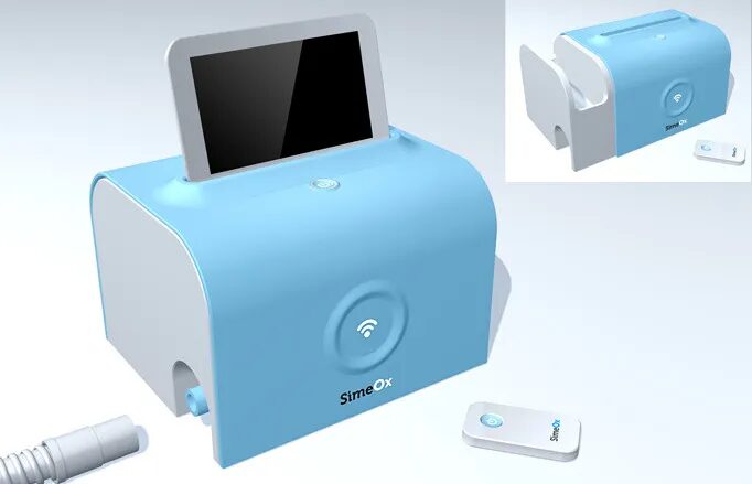 Création design produit Simeox désencombrement bronchique PhysioAssist par cubedesigners