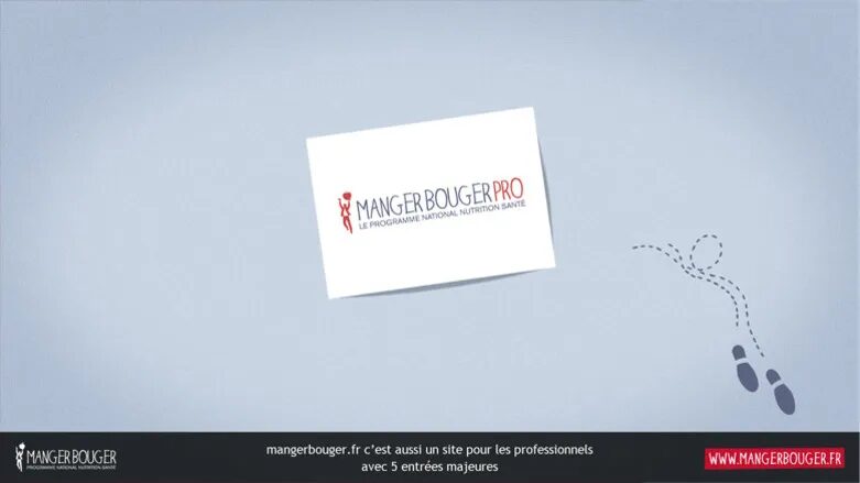 Conception film promotionnel Manger Bouger Pro - programme national nutrition santé professionnels de santé par cubedesigners