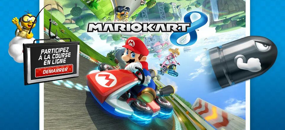 Conception jeu en ligne Fnac Gaming - Mario Kart 8 course multijoueur Nintendo promotion par cubedesigners