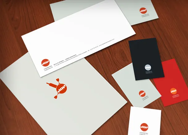 Papeterie Mesdames Messieurs avec enveloppes et cartes