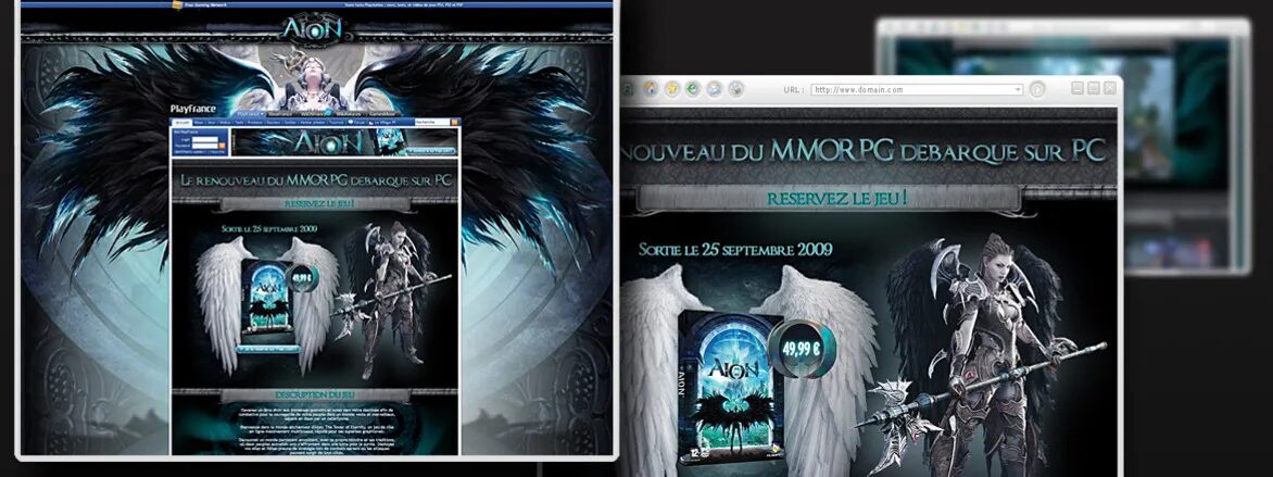 Visuel promotionnel Aion pour PlayFrance.